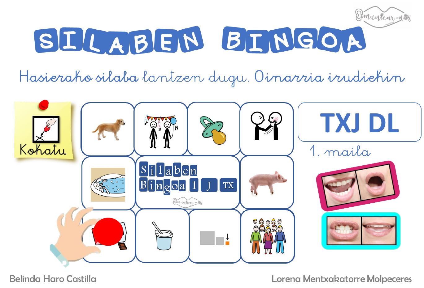 BINGO DE SÍLABAS (PARES DE SÍLABAS Y TRÍOS)